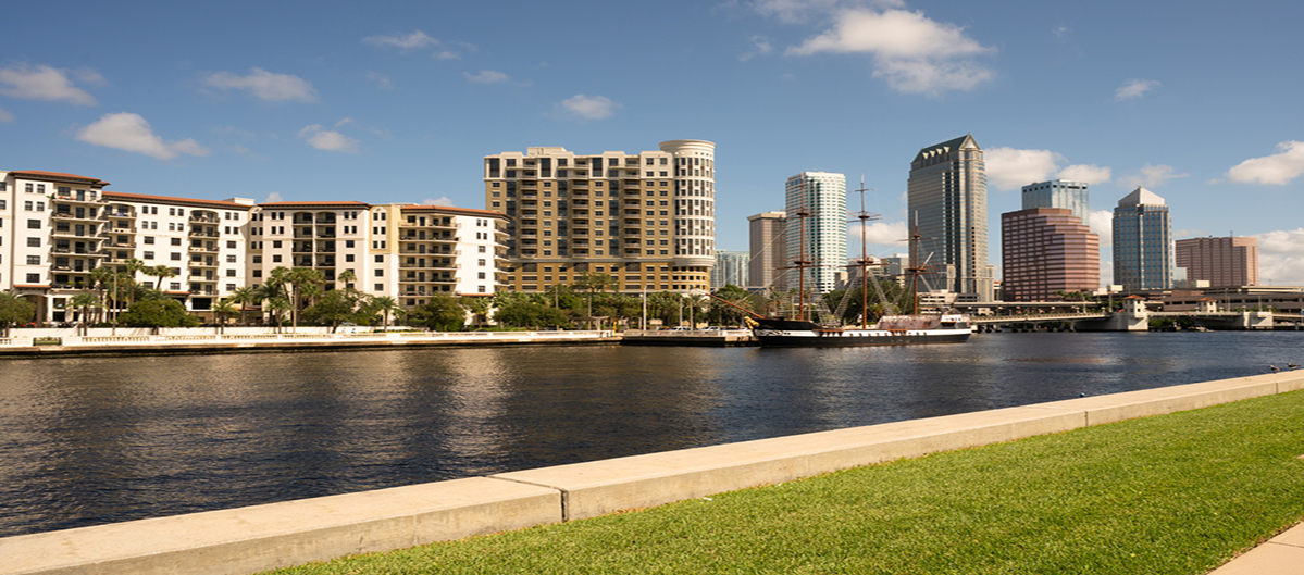 Canal view downtown Tampa Fl